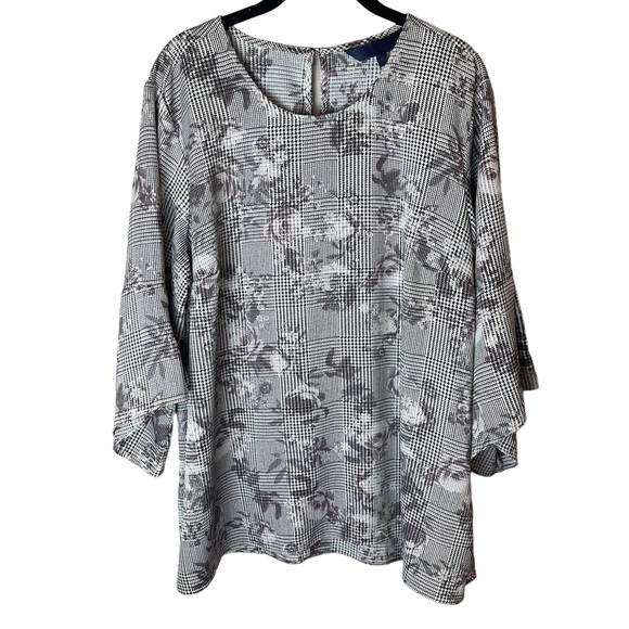 RACHEL Rachel Roy Tops - RACHEL Rachel Roy Blouse Floral Blouse 14W